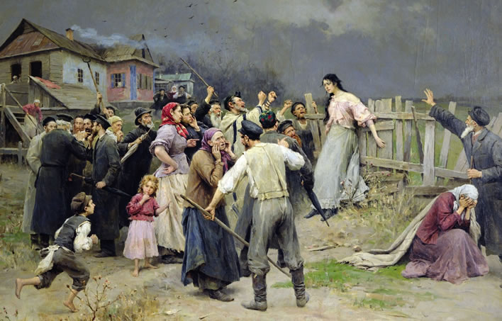 Mykola Pymonenko, Victim of fanaticism, 1899