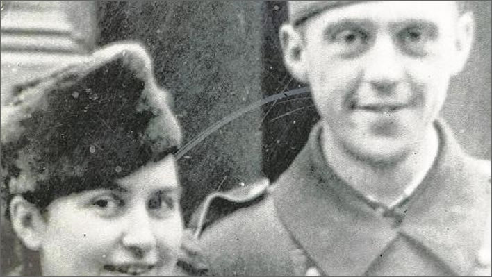 Heinrich and Annemarie Böll on their wedding day, 06.03.1942