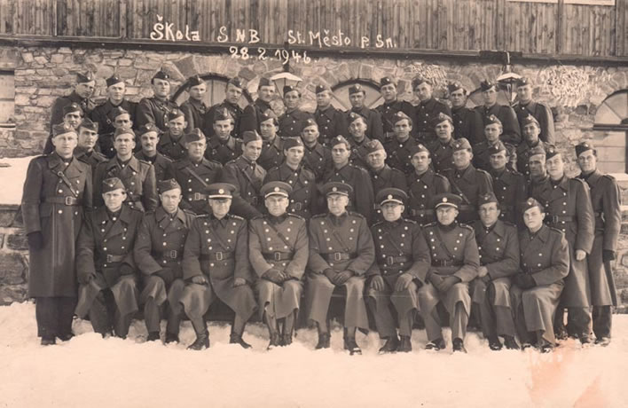 The Russian 'saviours' of the town in 1946.