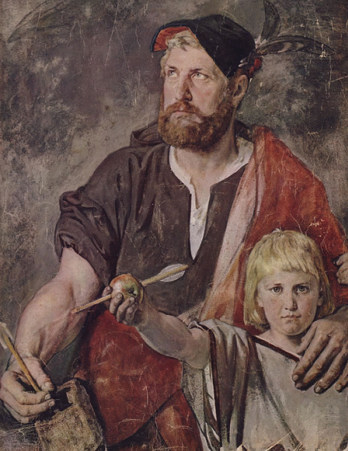 Ernst Stückelberg, Wilhelm Tell mit Sohn
