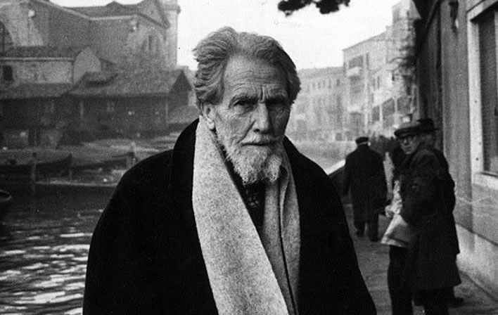 Ezra Pound in Venice, 1963. Image: Wikimedia.