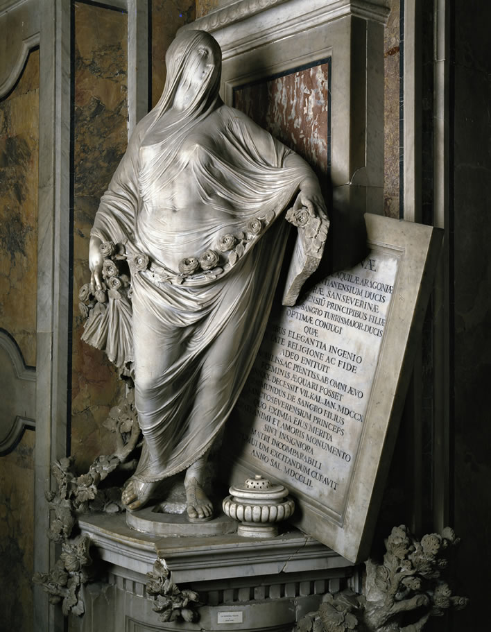 Antonio Corradini, 'La Pudicizia', 1752, Sansevero Chapel Museum, Naples