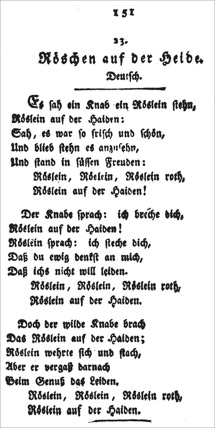 Herder, Johann Gottfried, 'Volkslieder' 1779