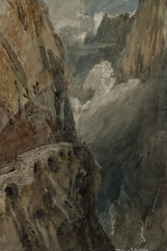 Joseph Mallord William Turner, (1775-1851) The Schöllenen Gorge from the Devil’s Bridge, Pass of St Gotthard