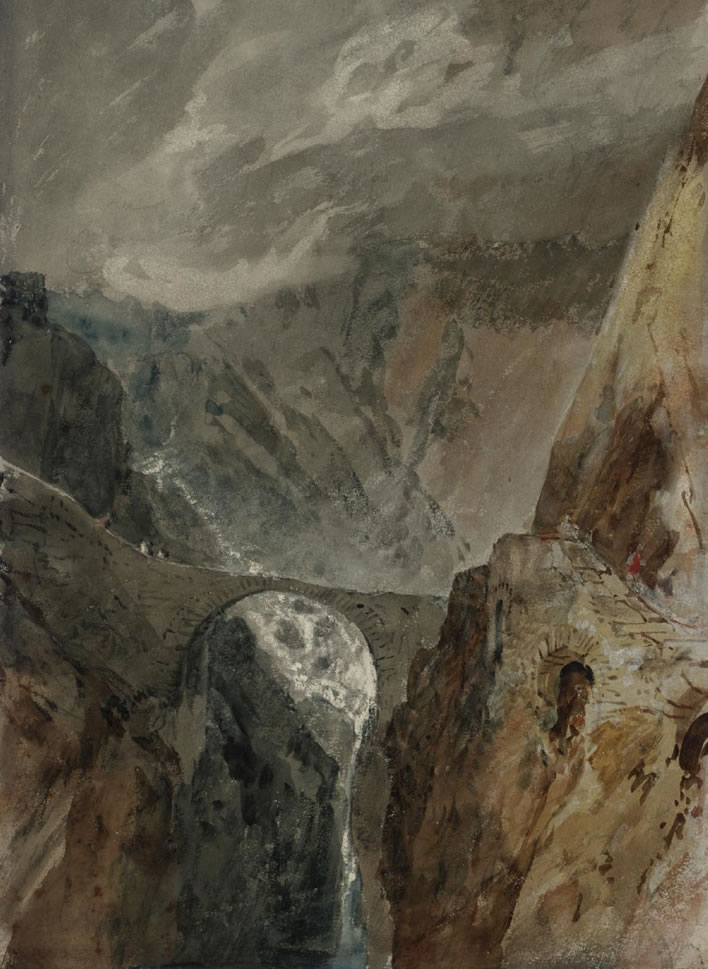 Joseph Mallord William Turner, (1775-1851), The Devil’s Bridge and Schöllenen Gorge, 1802