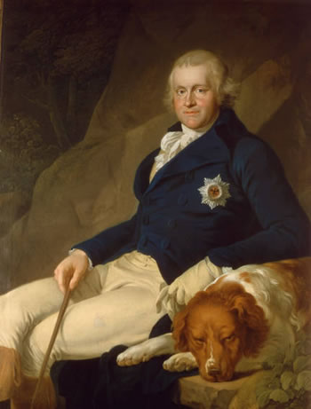 Carl August von Sachsen-Weimar-Eisenach (1757-1828) in a portrait painted around 1796.