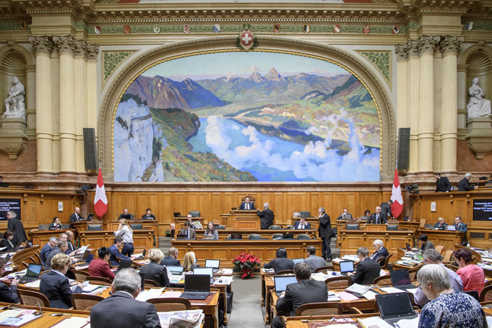 National Council Chamber in Bern