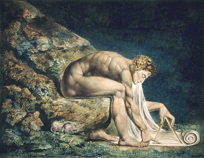 William Blake, 'Newton', c.1800. Image: Tate Gallery, London.