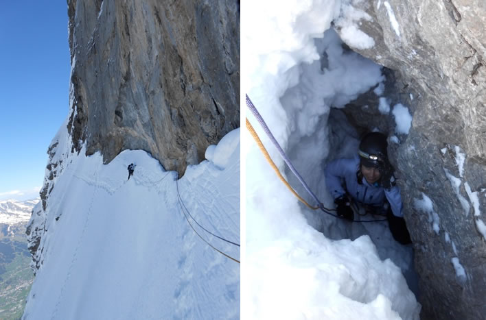 A climbing excursion from the Stillenloch 1.