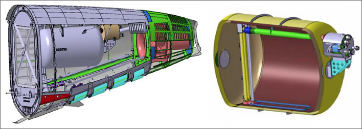 Airbus study for the installation of a tank for LH2 fuel for the APU