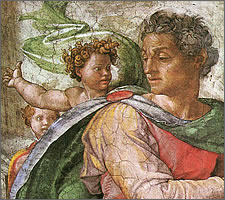 Michaelangelo (1475-1564), Sistine Chapel ceiling (1508-1512), Isaiah.