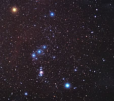 The constellation of Orion the hunter.