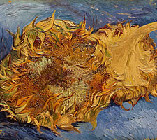 Vincent van Gogh, Sunflowers, 1887 (detail).