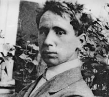 Bertolt Brecht in Augsburg, c. 1917 (19 years old)