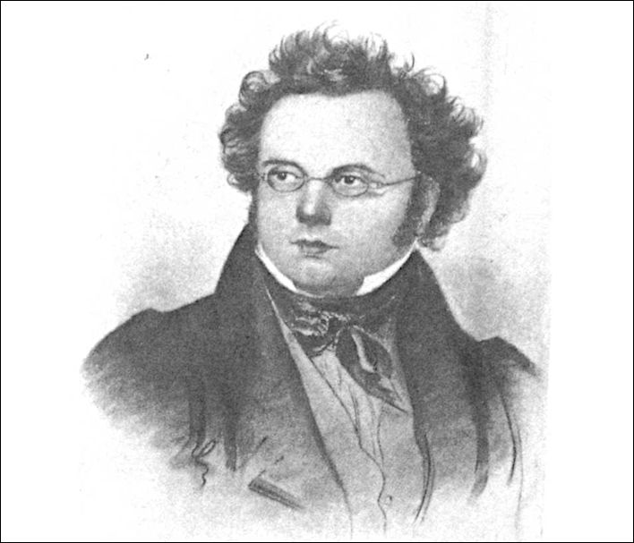 Friedrich Lieder's 1827 portrait of Schubert (Esterhazy)