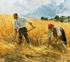 Friedrich Kallmorgen, The Harvest (detail)