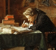 Jean Louis Ernest Meissonier, Young Man Writing, 1852