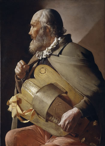 Georges de La Tour (1593-1652), The Blind Hurdy-Gurdy Player