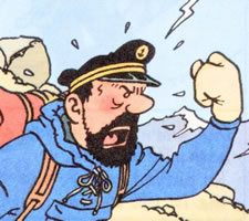 Hergé, TinTin, Captain Haddock s'exprime