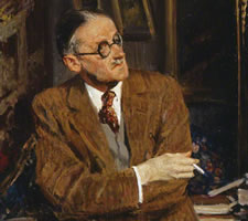 James Joyce, by Jacques-Emile Blanche, 1935, National Portrait Gallery, London