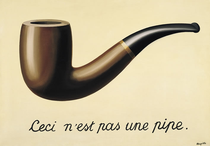 Rene Magritte, The Treachery of Images (This is Not a Pipe) (1929)