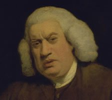 Dr Samuel Johnson, lexicographer, harmless drudge