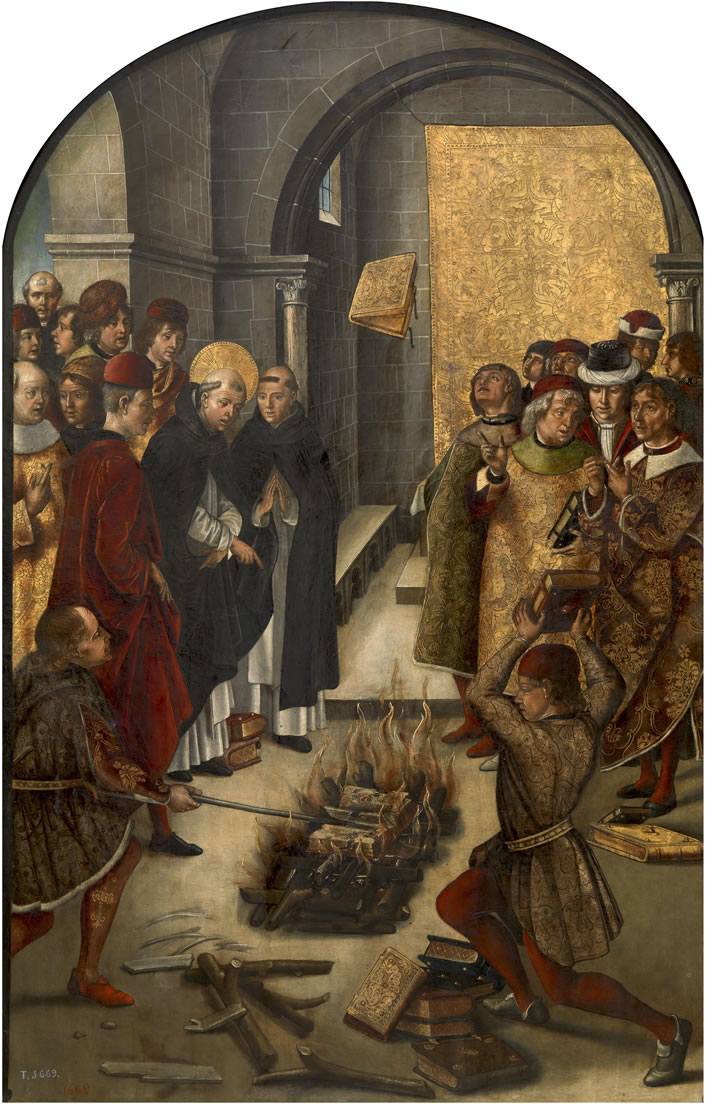 Saint Dominic and the Albigensians, Pedro Berruguete, c.1495