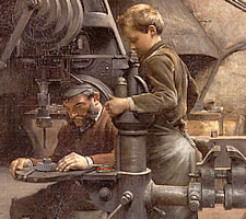Jean-Eugène Buland (1852-1926), Un Patron, 'Teaching The Apprentice', (1888). Image: Nationalmuseum Stockholm