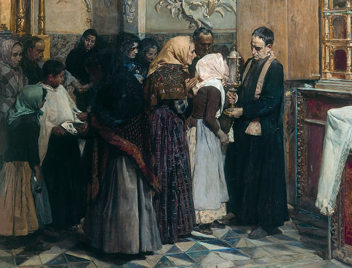 Kissing the Relic, 1893, by Joaquín Sorolla y Bastida