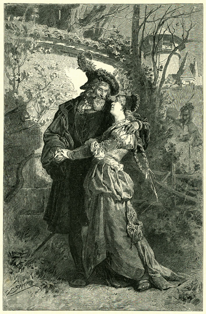 Faust and Gretchen in the pavilion