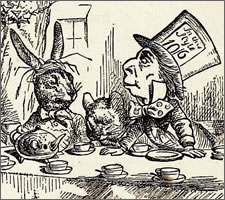 John Tenniel, from 'Alice's Adventures in Wonderland' 1865. Someone here is mad - it's not me, promise.