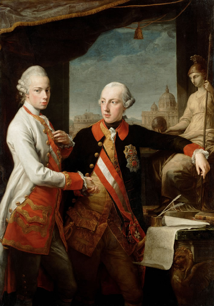 Pompeo Batoni: Joseph II and Pietro Leopoldo, 1769 - full