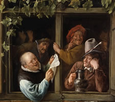Jan Steen (1626?-1679), Rhetoricians at a Window, c. 1665