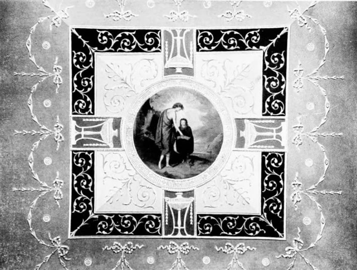 Caledon House Boudoir ceiling c. 1910