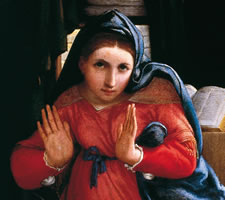 Lorenzo Lotto, 'Annunciazione', 1532 (detail)