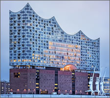The new 'Elbphilharmonie' in Hamburg.