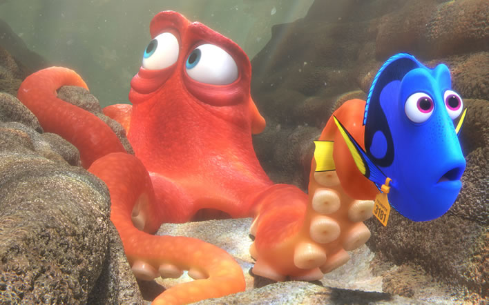 Hank the octopus from 'Finding Dory'
