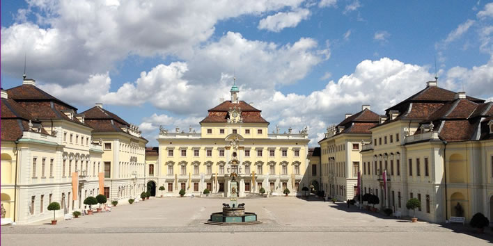 Ludwigsburg: the courtyard behind the main building.
