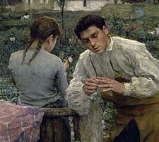 Jules Bastien-Lepage, 'Rural Love', 1883 (detail)