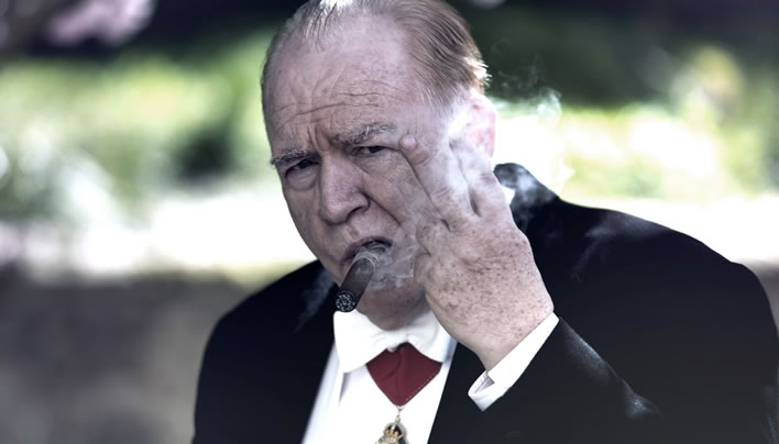 Churchill, played by Brian Cox.