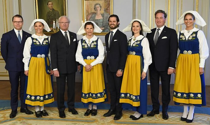 Some members of the Swedish royal family, National Day 2017