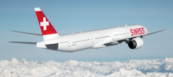 Swiss takes to the skies.