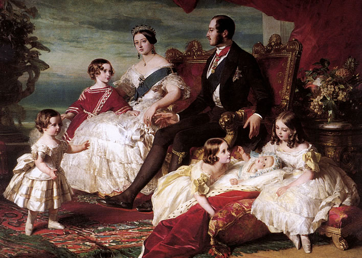 Franz Xaver Winterhalter: Portrait of Queen Victoria, Prince Albert and their children, 1846.