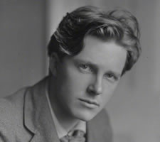 Rupert Brooke, photographed April 1913 by Sherrill Schell, ©reserved,National Portrait Gallery, London.
