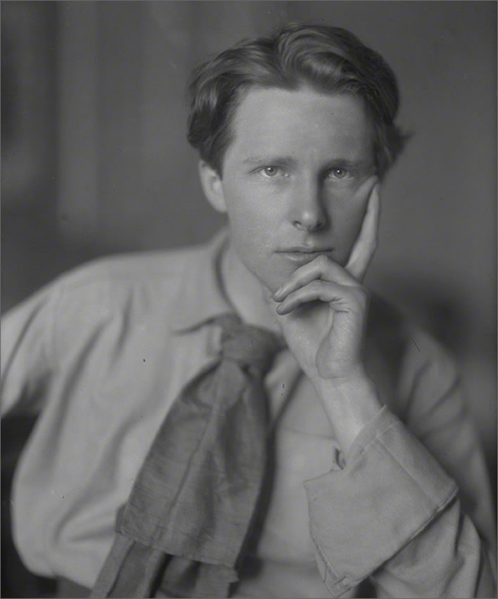 Rupert Brooke, photographed in April 1913 by Sherrill Schell