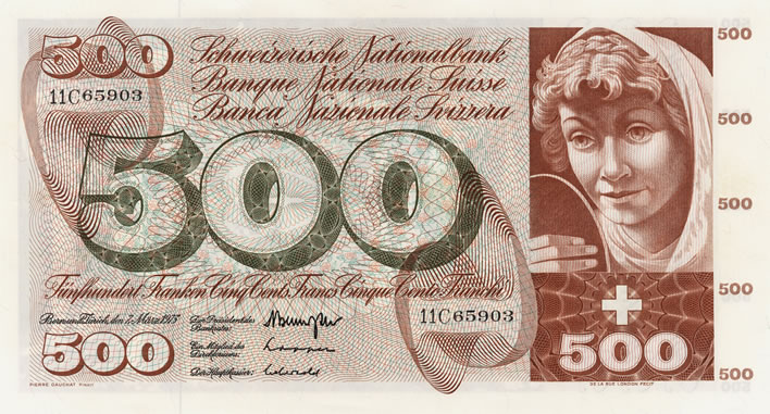 Pierre Gauchat Swiss series 5 banknote designs: 500fr Fount of Youth A295.303_recto_708x381