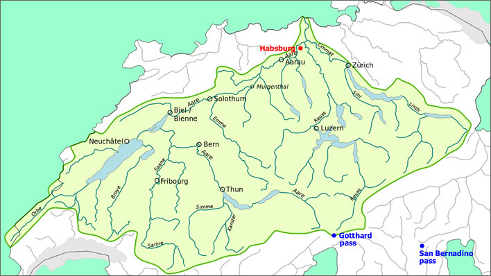 Switzerland, the Aare basin.