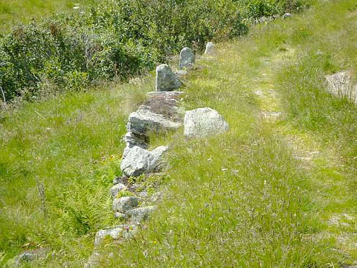 Remains of a pack route in Urseren.
