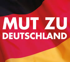 AfD election poster: 'have the courage to be Germany'