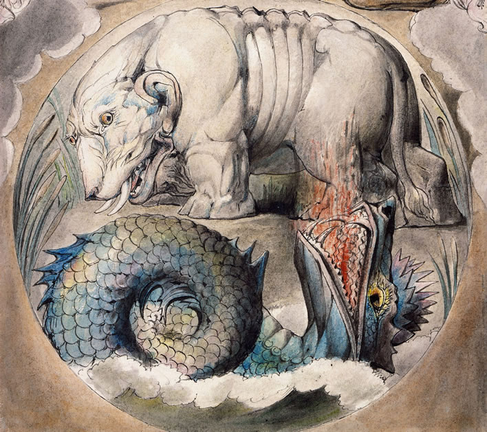 William Blake, Behemoth and Leviathan